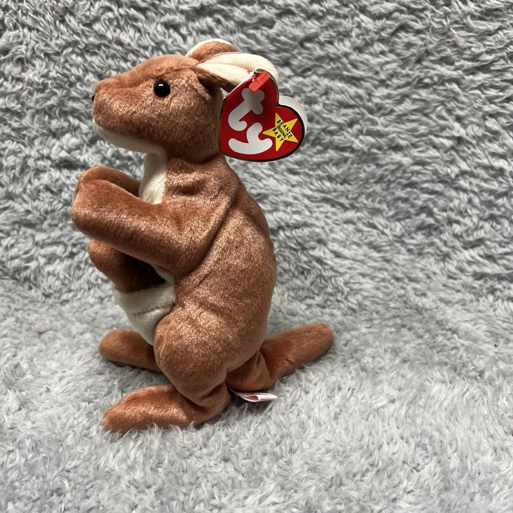Pouch Kangaroo Ty Beanie Babies‎ Collection 1996 Retired Vintage Plush